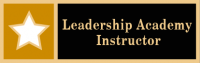 Three panel Leadership Academy Instructor service award SAB3_180