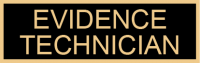 One panel Evidence Technician award SAB3_313