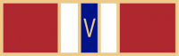 Five panel with V in center service award SAB3_421