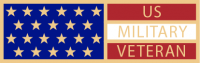 US Military Veteran Flag service award - SAB3_492