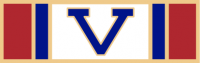 Six panel with V in center service award SAB3_539