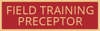 One panel Field Training Preceptor service award SAB3_562