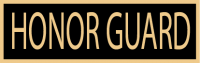 One panel Honor Guard service award SAB3_582