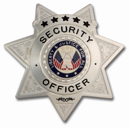 Security Officer Stock Badge SB-7411: Badges Ex Cetera
