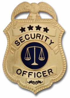 Security Officer Stock Badge SB-7411