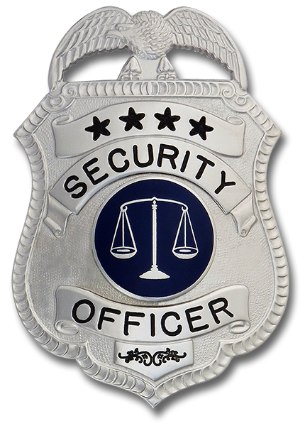 Security Officer Stock Badge SB-7411: Badges Ex Cetera