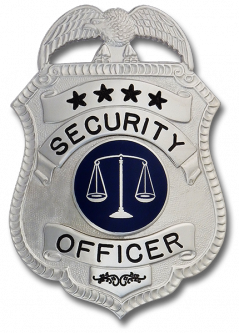 Security Officer Stock Badge SB-7411