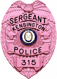 Cancer Awarenmess Eagle Topped Badge SB1902_PK