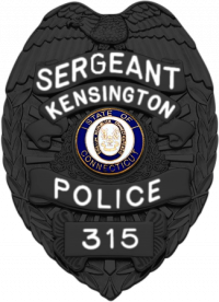 Matte Black Eagle Topped Badge SB1902_MBK