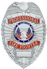 Professional Fire Fighter Badge - W54