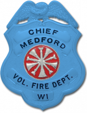 Eagle Topped Shield Badge S-140_BL