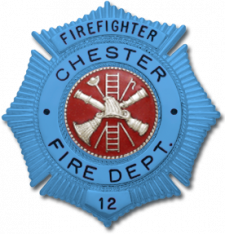 Blue Maltese Cross Badge S206C_BL