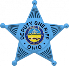 Blue Awareness 5 Point Ball Tipped Star Badge S-258_BL