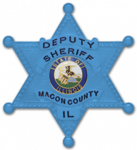 Six Point Star Ball Tipped Badge S259_BL