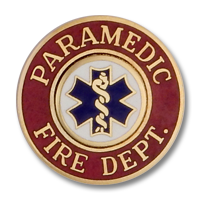 Paramedic Fire Dept. collar insignia 6487