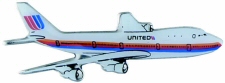 United Air Lines 747 Airplane Emblem Style 6576