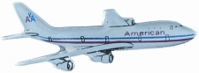American Air Lines 707 Airplane Emblem Style 6577