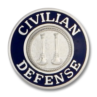 Civil Defense collar insignia 6591