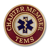 Charter Member TEMS collar insignia 6892