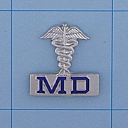 MD Caduceus Emblem Style 4398