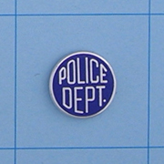Half Inch Emblem Police Dept Style 4722