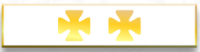 Commendation Bar with 2 Maltese Crosses