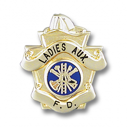 Fire Helmet Topped Badge B3111