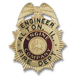 Eagle Topped Badge B5715