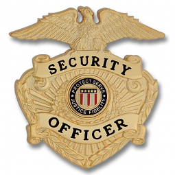 Quick Ship Eagle Topped Badge QS-B7210