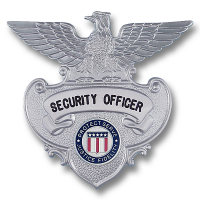 Eagle Topped Badge B7510