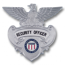 Eagle Topped Badge B7510