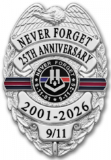 9/11 Remembrance Collection Badge