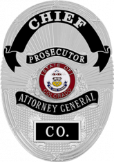 Oval badge w/reversed enamel panels S36R