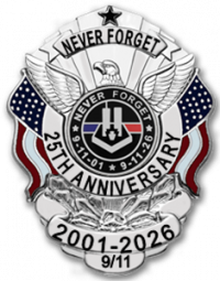 9/11 Remembrance Collection Badge S503_911