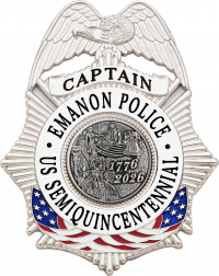 Eagle Topped Flag Draped Badge S-634_C1040