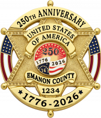 Six Point Star Flag Draped Badge S-668_C1039