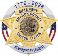 Seven Point Star Flag Draped Badge S-680US_P103_C1040