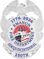 Eagle Topped Flag Draped Badge S-692P_C1039