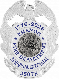 Eagle Topped Flag Draped Badge S-692P_C1040