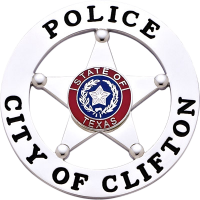 Five Point Star Ball Tipped Badge on Round Disk S81-B