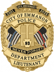 9/11 25th Anniversary Commemorative Badge