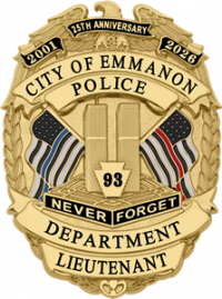 9/11 25th Anniversary Commemorative Badge