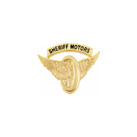 "Sheriff Motors" Motorcycle Wings Pin SB8603
