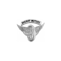 "Sheriff Motors" Motorcycle Wings Pin SB8603