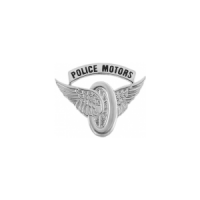 "Police Motors" Motorcycle Wings Pin SB8604