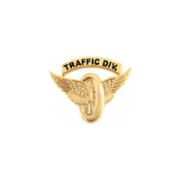 "TRAFFIC DIV." MOTORCYCLE WINGS PIN SB8605