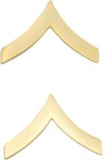 1/2" Corporal Single Chevron Insignia W20
