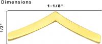 1/2" Corporal Single Chevron Insignia W21