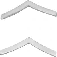 1/2" Corporal Single Chevron Insignia W21