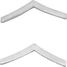 1/2" Corporal Single Chevron Insignia W21